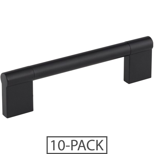 Elements 128 mm Center-to-Center Matte Black Knox Cabinet Bar Pull, 645-128MB-10 - main